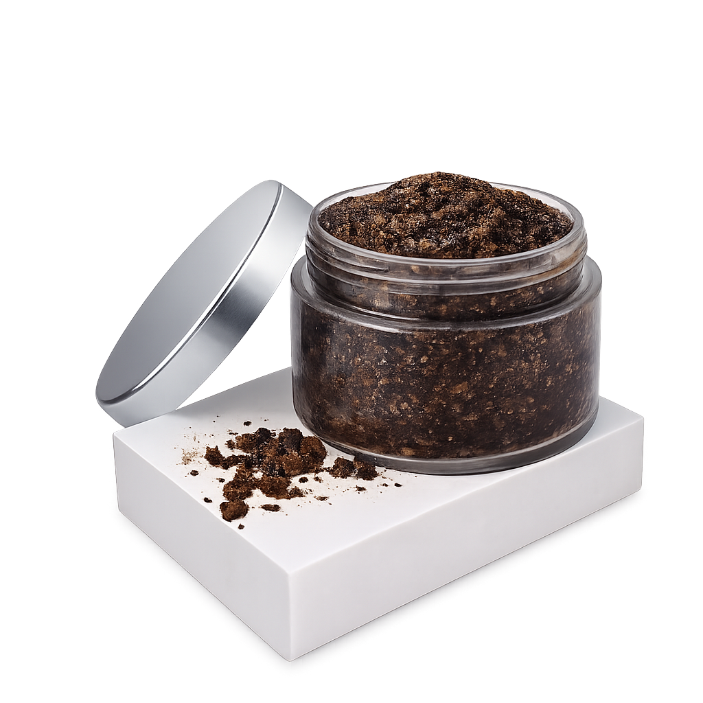 مقشر القهوة الطبيعي للجسم – تنشيط وتقليل مظهر السيلوليت.